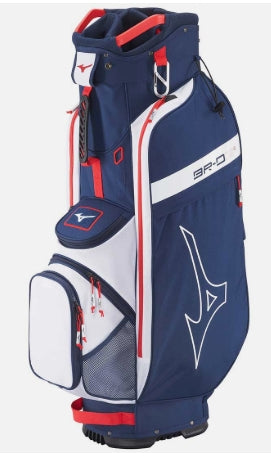 MIZUNO 2026 BR-DC3 CART BAG NAVY AND RED